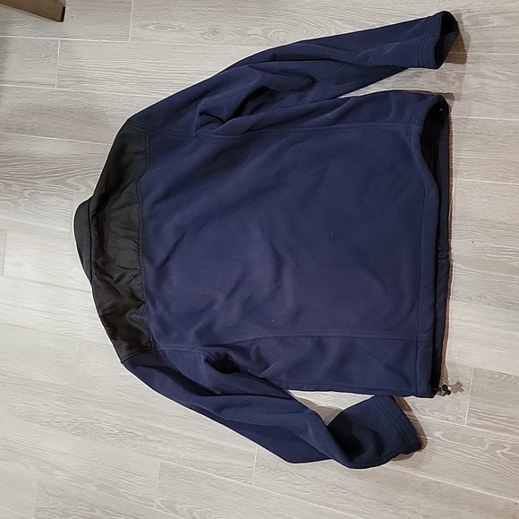 Champion Navy Zip-up Fleece Athleticwear Size M - Picture 4 of 5